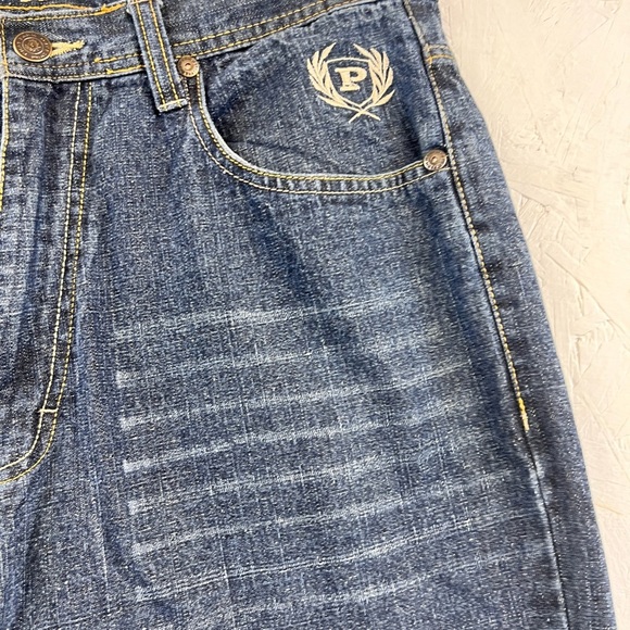 Vintage Phat Farm Jeans 34 x 32 Slim Embroidered Pocket. Y2K - Picture 3 of 15